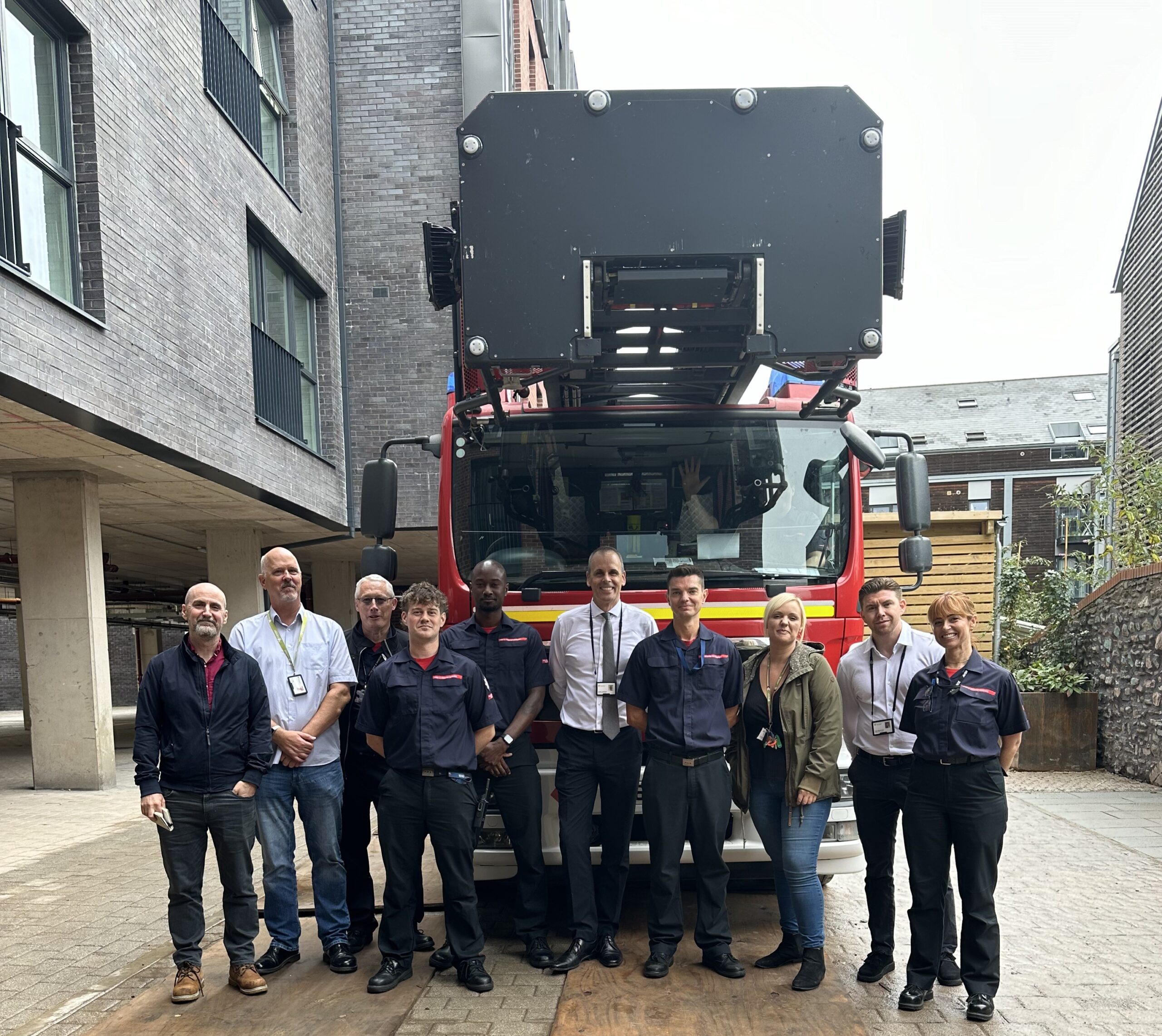 Fire Safety Teams visit McArthurs Yard in Bristol to familiarise with