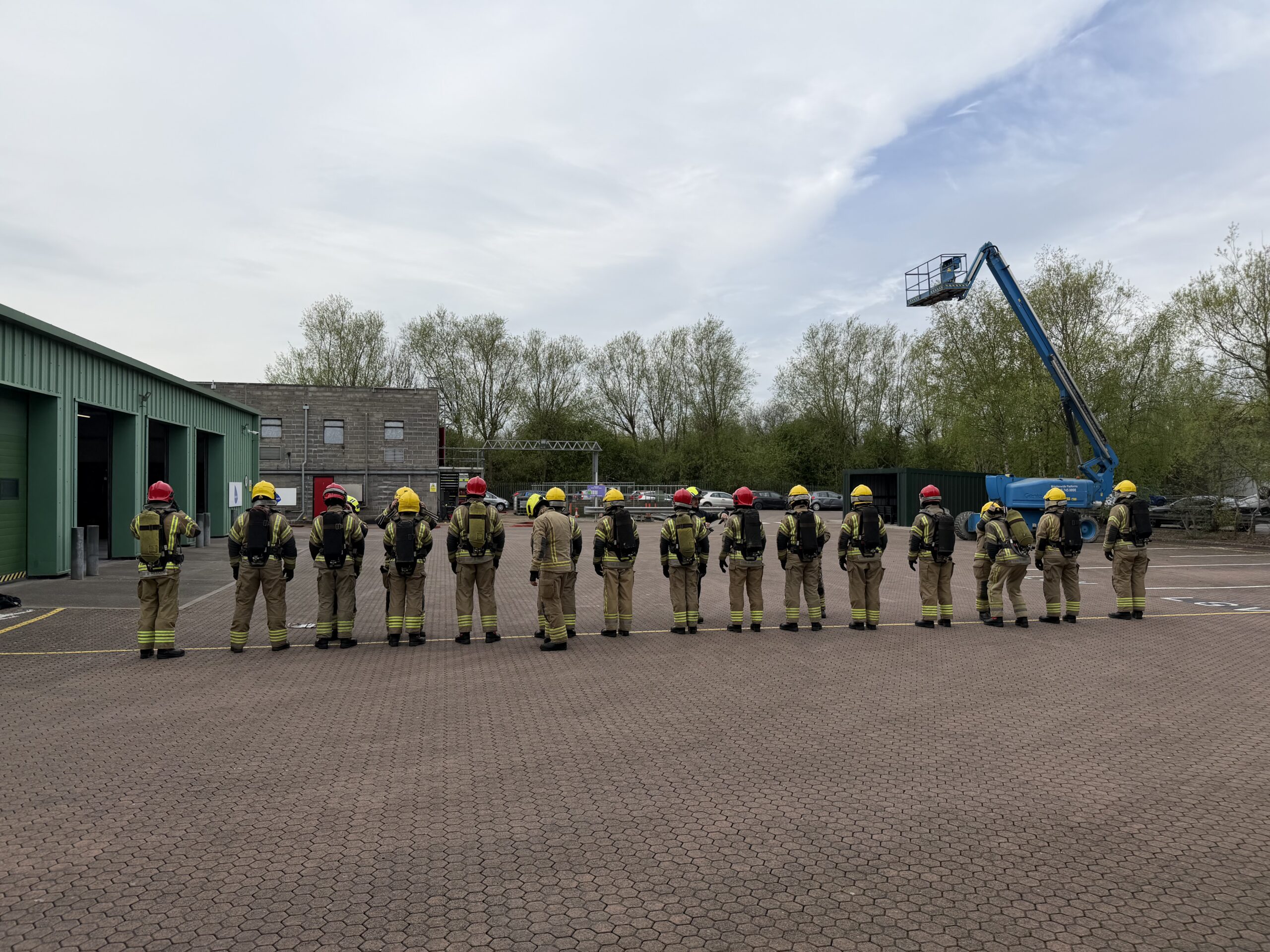 Wholetime firefighter recruits training at Severn Park Training Centre