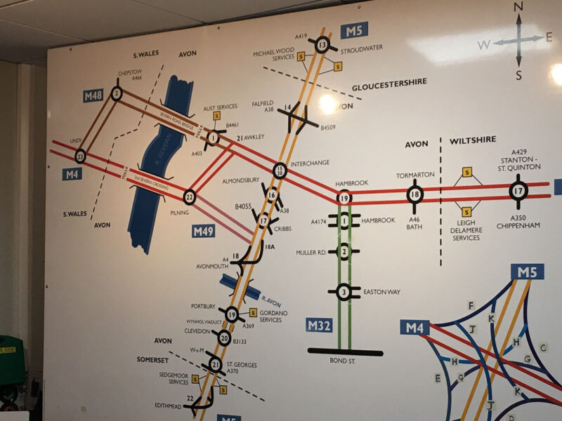 Picture of a training map in control