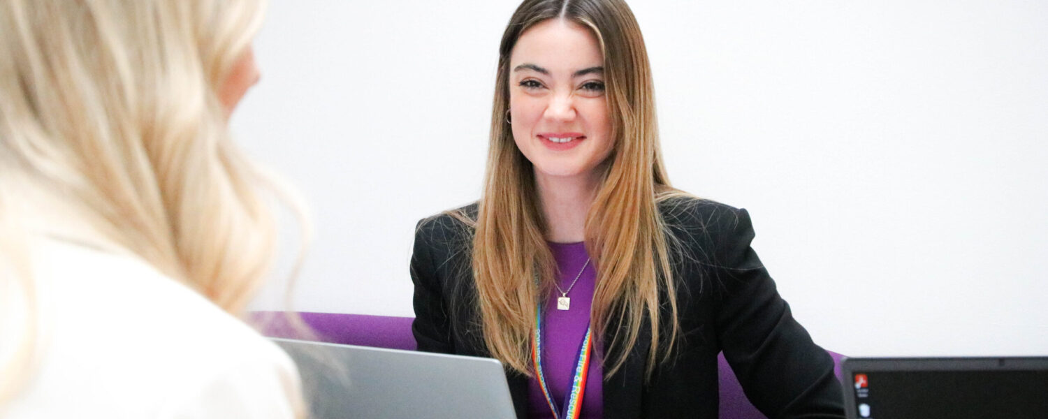 Picture of woman in an interview