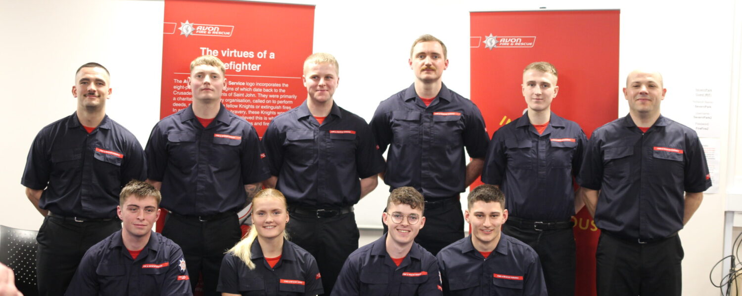 10 new firefighter graduates