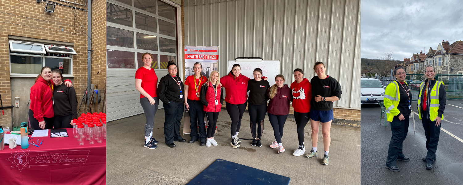 smiling female staff at fitness event