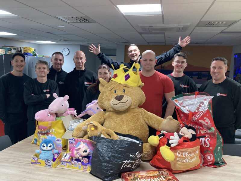 Avonmouth crew with toy collection