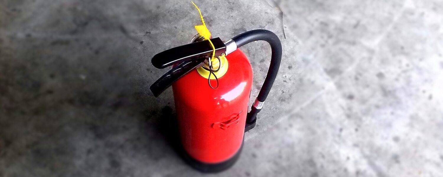 red fire extinguisher