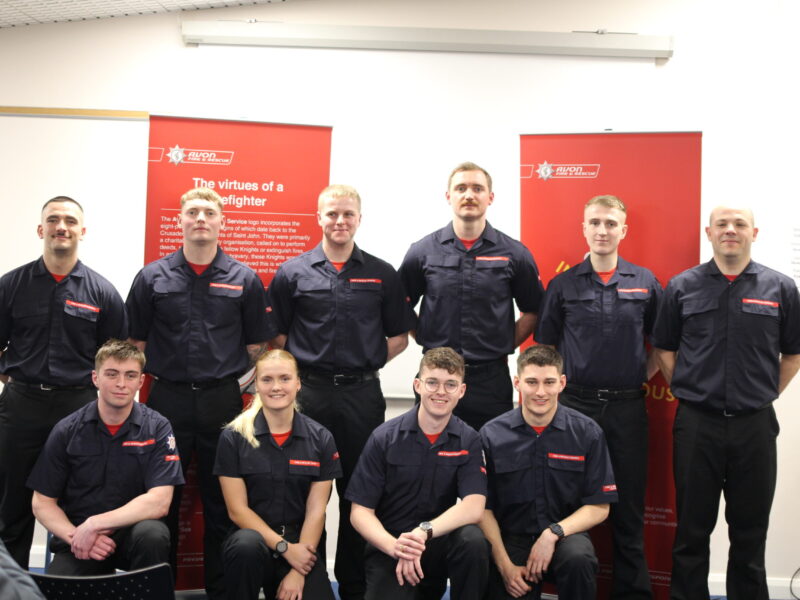 10 new firefighter graduates