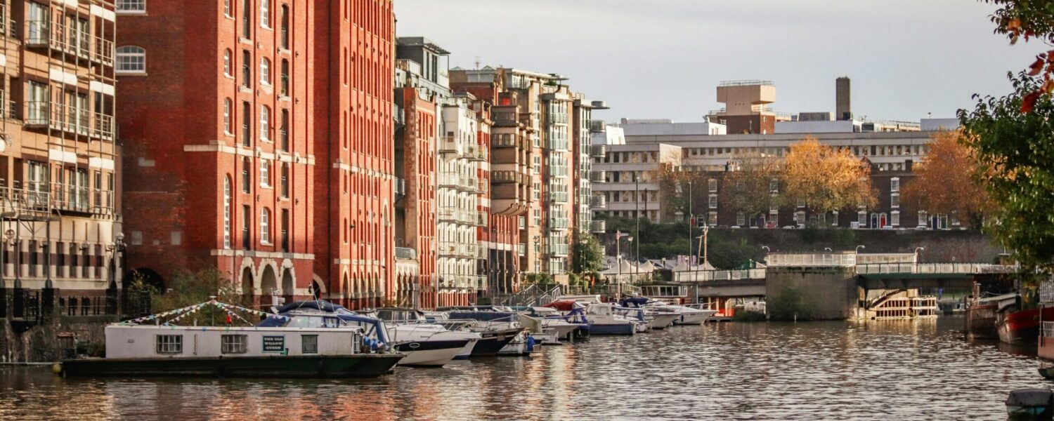 Bristol Harbour, with high rise buildings